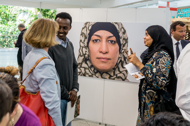 Ausstellung Projekt FLUCHT.PUNKT.MENSCH - Photo: Wolfram Schmidt - www.wsfoto.de